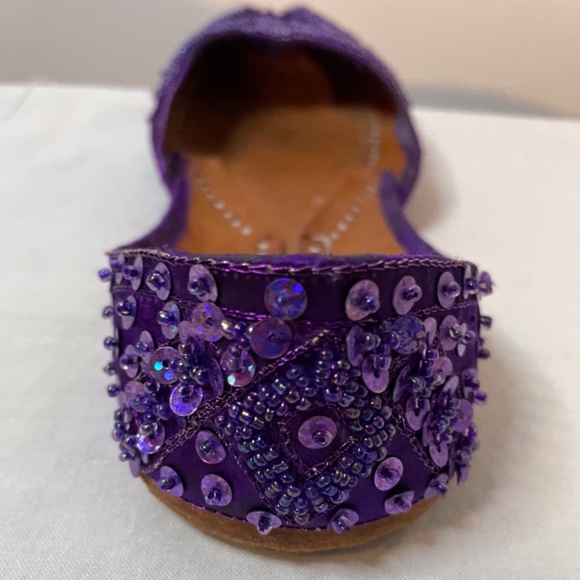 ❌ SOLD! Beachcomber handmade purple sequin flats! - Picture 10 of 13